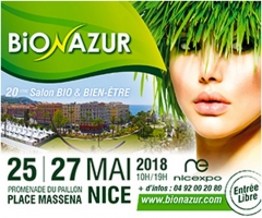 Bioazur  20 th edition on Place Massena in central  Nice, May  25 until  27 th 2018